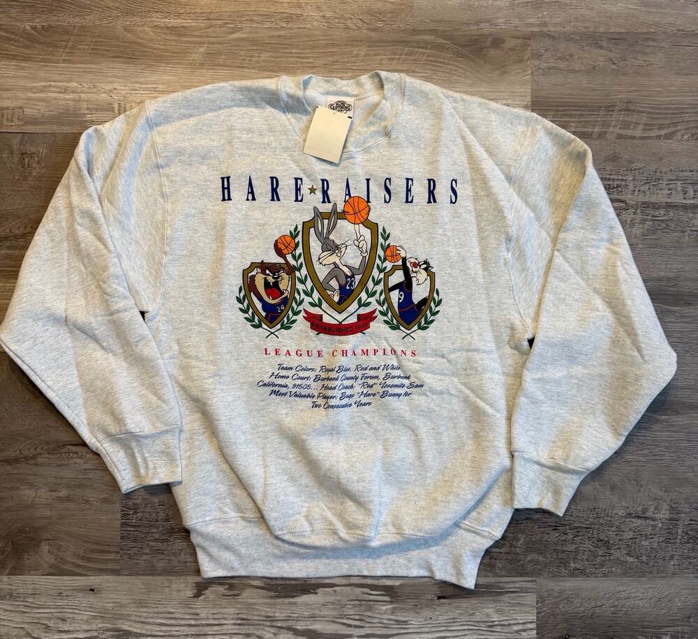 Vintage 1991 Acme Clothing WB Looney Tunes Size M Sweatshirt Bugs Bunny Taz